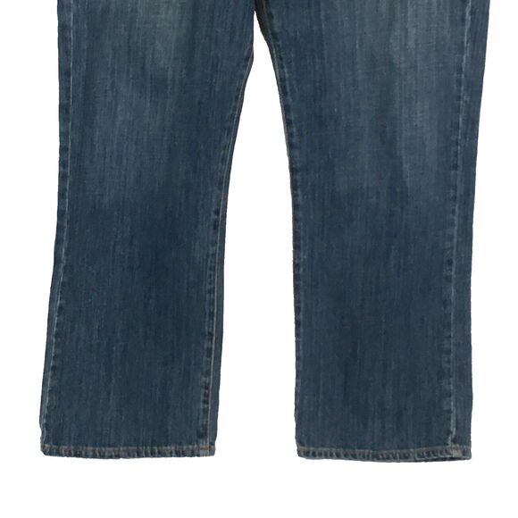 Lucky Brand Mens Blue Denim Relaxed Straight Leg Jeans, 2012 34 Short - Picture 3 of 11